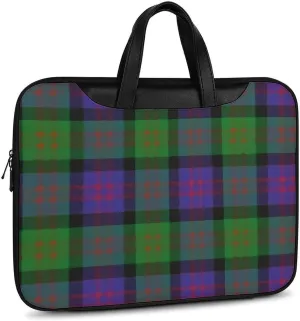 Clan Rutherford Tartan Handheld Single Shoulder Crossbody Laptop Bag Unisex