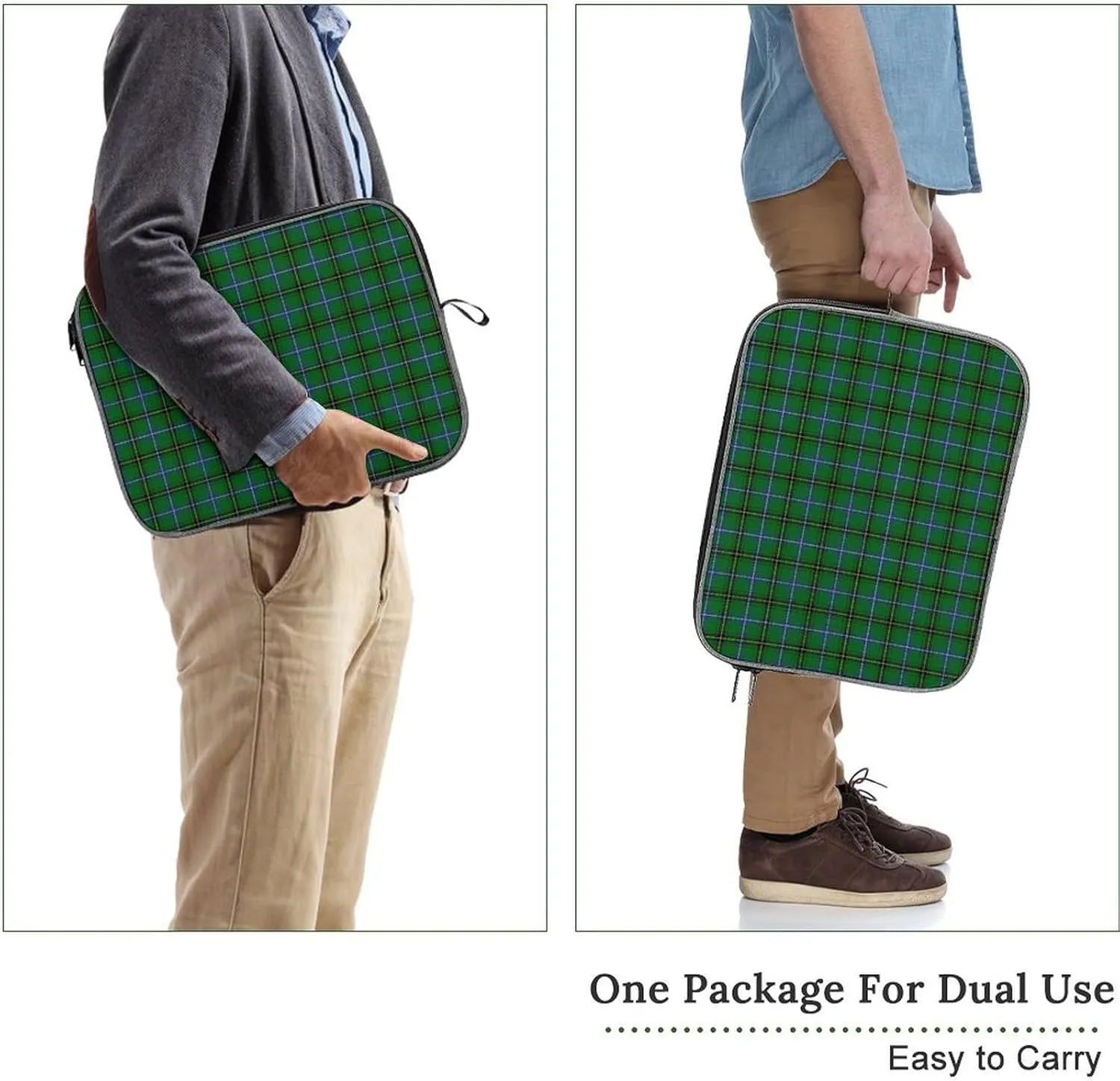 Clan Rutherford Tartan Large Capacity Portable Laptop Case Unisex