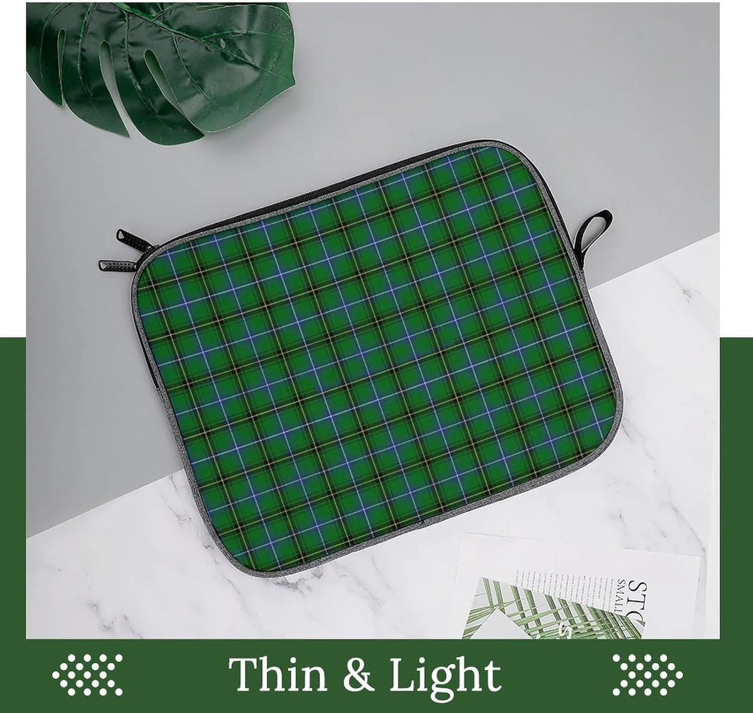 Clan Rutherford Tartan Large Capacity Portable Laptop Case Unisex