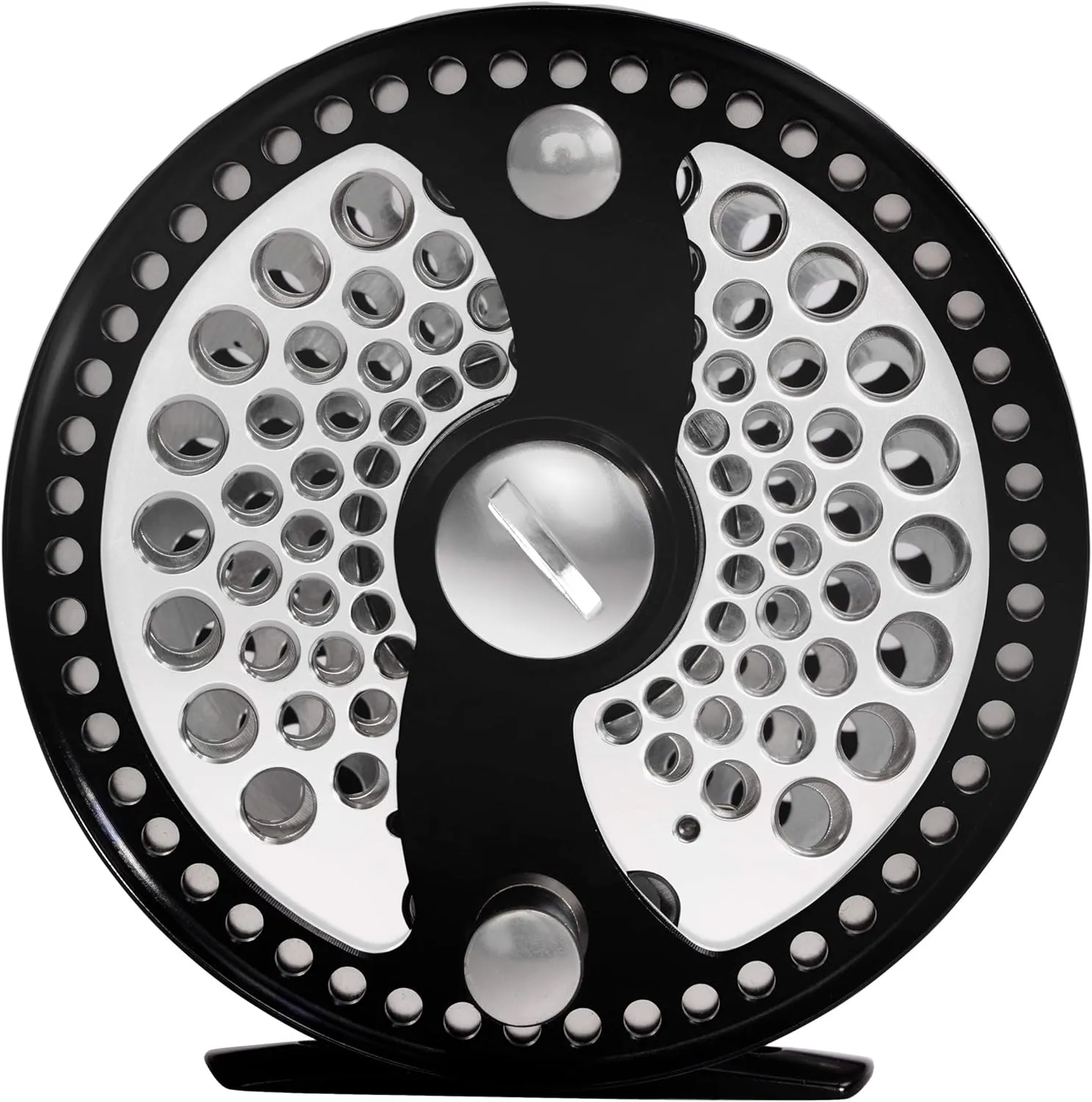 Classic Fly Reel 5-7wt 7-9wt Carbon Fiber Disc Drag Large Arbor Made of CNC Machined Aluminum Alloy for Freshwater Saltwater Fly Fishing
