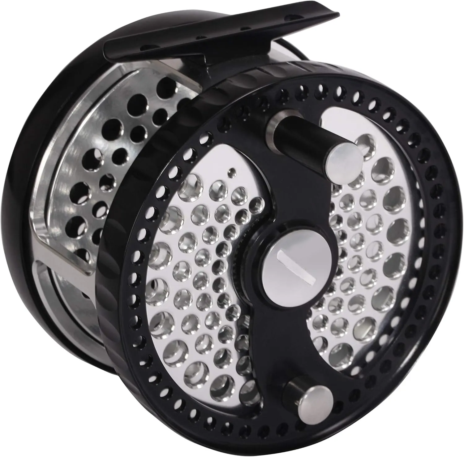 Classic Fly Reel 5-7wt 7-9wt Carbon Fiber Disc Drag Large Arbor Made of CNC Machined Aluminum Alloy for Freshwater Saltwater Fly Fishing