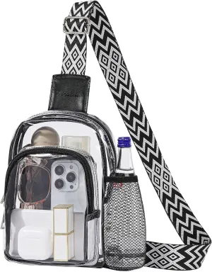 Clear Bag for Stadium Events, Crossbody Bags for Women, Clear Crossbody Purses Sling Bag for Concert Sports Events