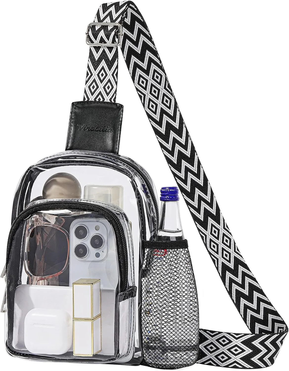 Clear Bag for Stadium Events, Crossbody Bags for Women, Clear Crossbody Purses Sling Bag for Concert Sports Events