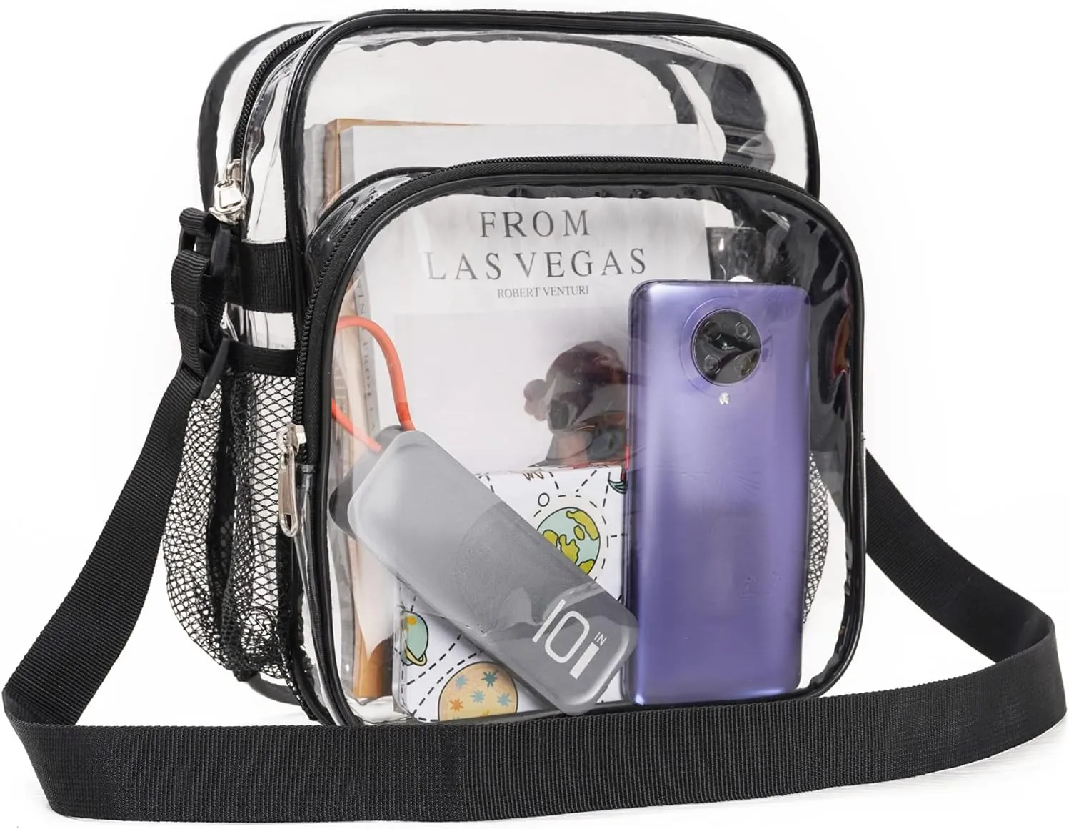 Clear Bag Stadium Approved, Clear Crossbody Purse Bag for Women Men to Concerts, Sports Events, Work