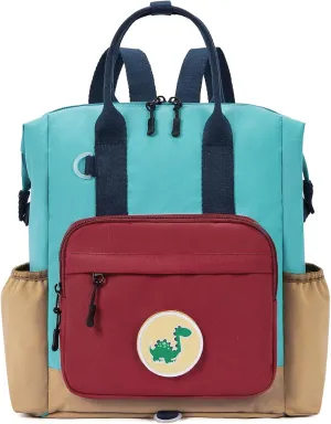 CLUCI Toddler Backpack Kids Backpacks For Boys Preschool Kindergarten Elementary Daycare Backpack For School & Travel Bookbag with 4 Detachable Cute Patches