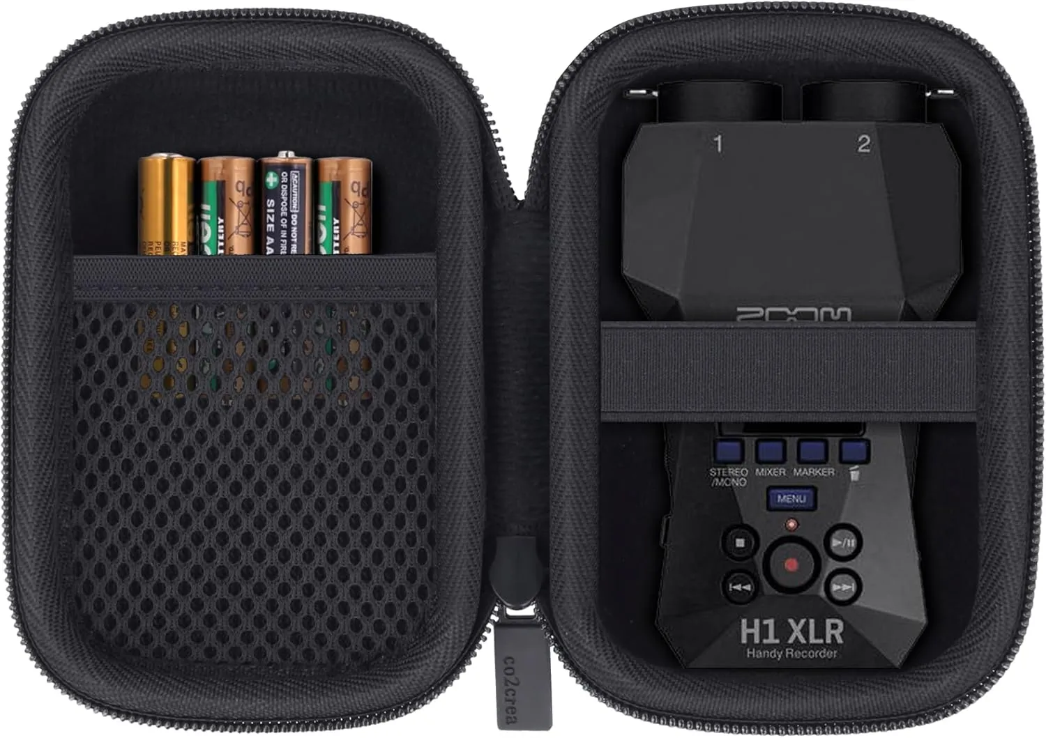 co2CREA for Zoom H1 XLR Handy Recorder Hard Protective Case, Portable Travel Case Replacement
