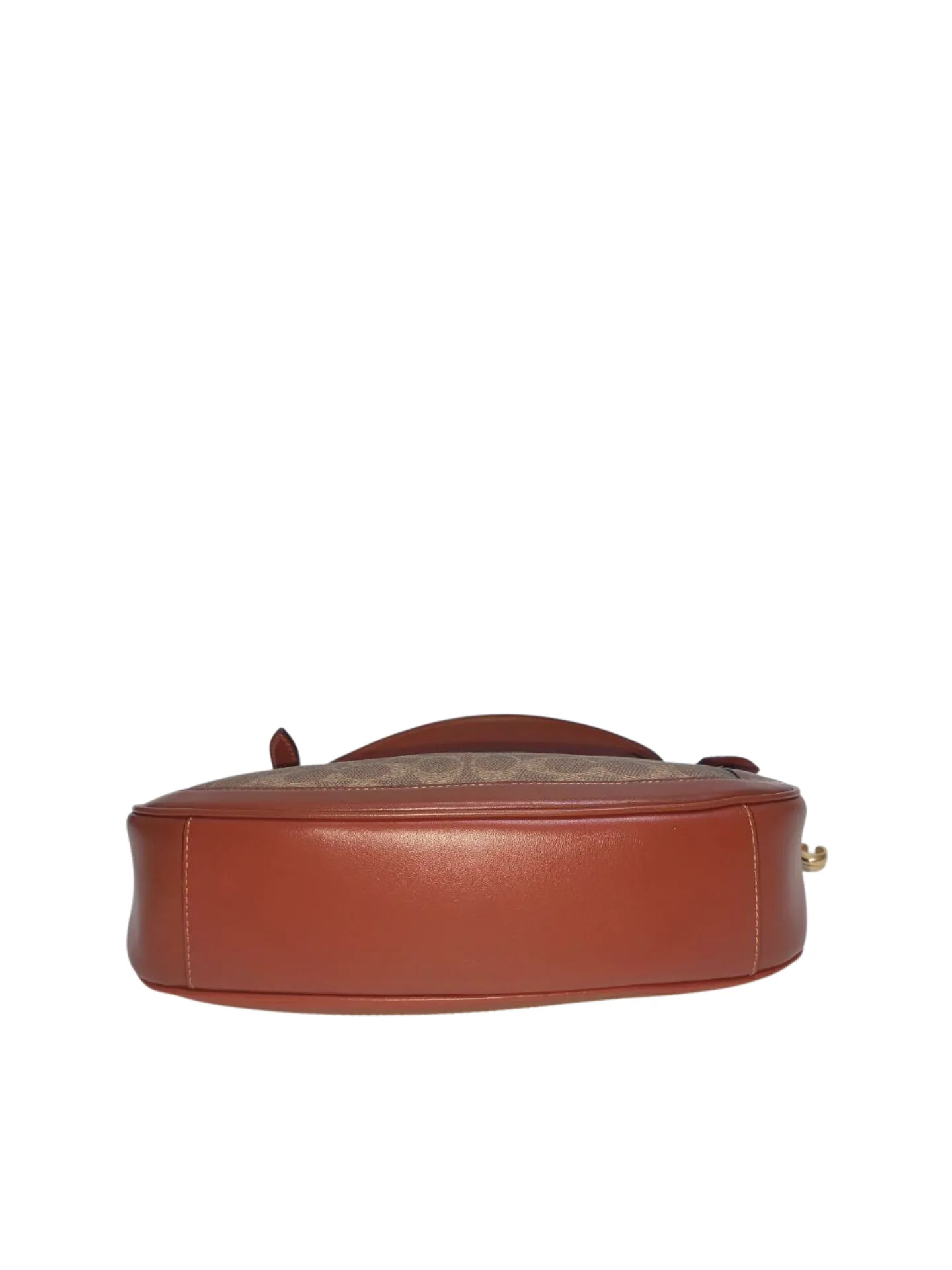 Coach Eksklusif Nordstrom Signature Coated Canvas Sutton Crossbody Bag Tan Rust