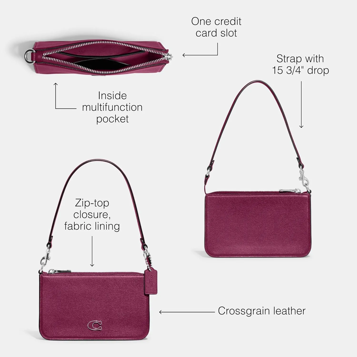 Coach Unisex Pouch Bag