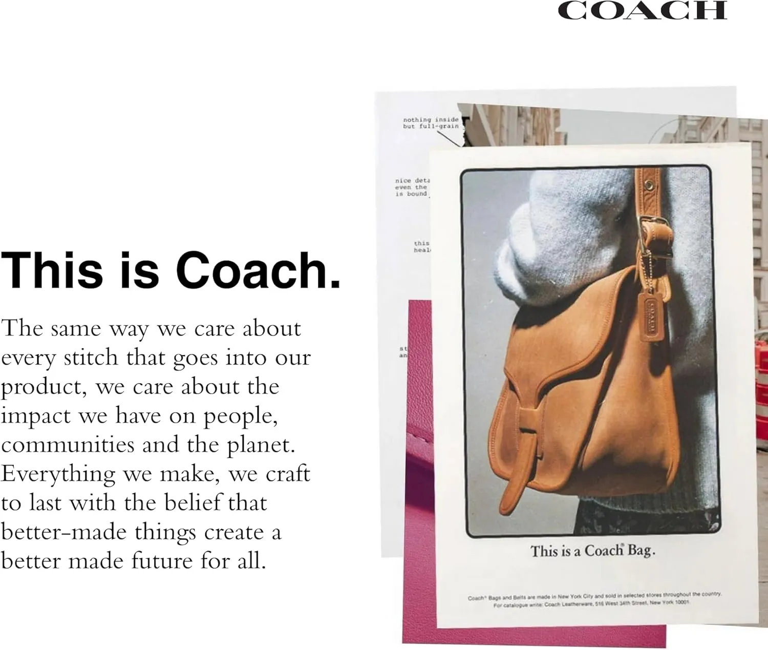 Coach Unisex Pouch Bag