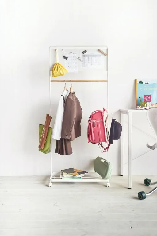 Coat rack with panel - Tower - white