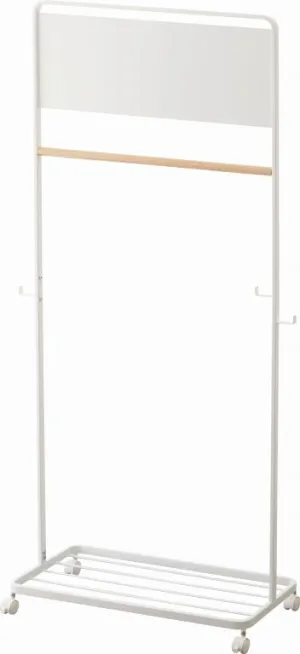 Coat rack with panel - Tower - white