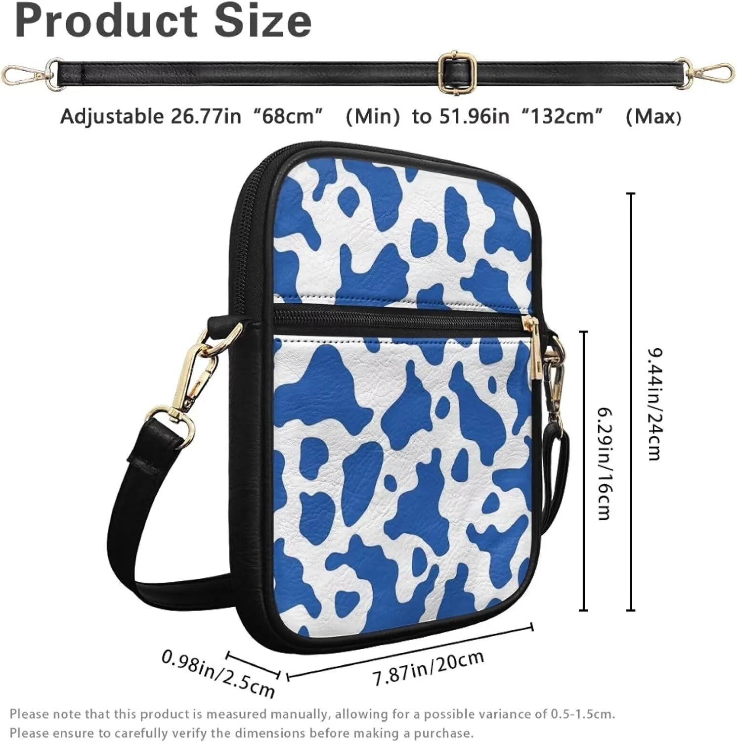 COEQINE Cute Crossbody Bag for Women Kawaii Messenger Bags Purse Cell Phone Shoulder Bag Mini Wallet Over Shoulder Strap