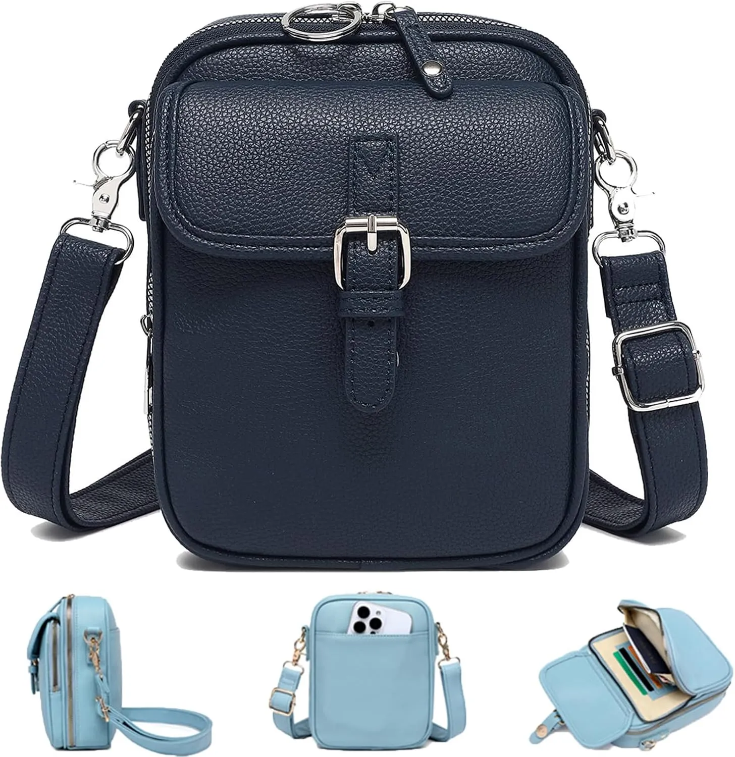 Collaboraten1 Crossbody Leather Bag, Collaborate Crossbody Bag, Adjustable Shoulder Strap Collaboraten Leather