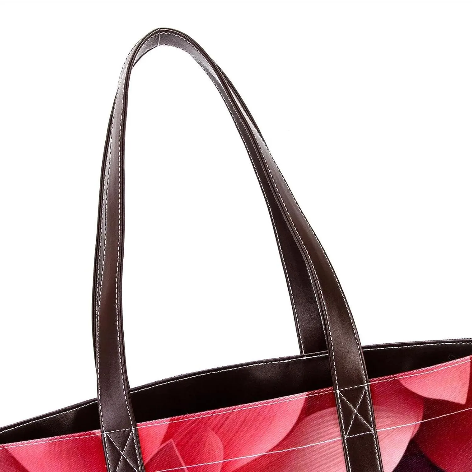 Colorful Petal Flowers-1002 Shoulder Purses for Women Large Soft Washed Leather Purses and Durable Handbags
