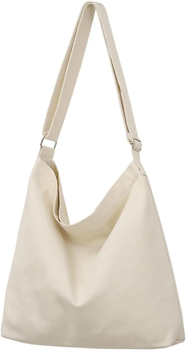 Covelin Women's Large Canvas Shoulder Bag Hobo Tote Handbag Casual Purse