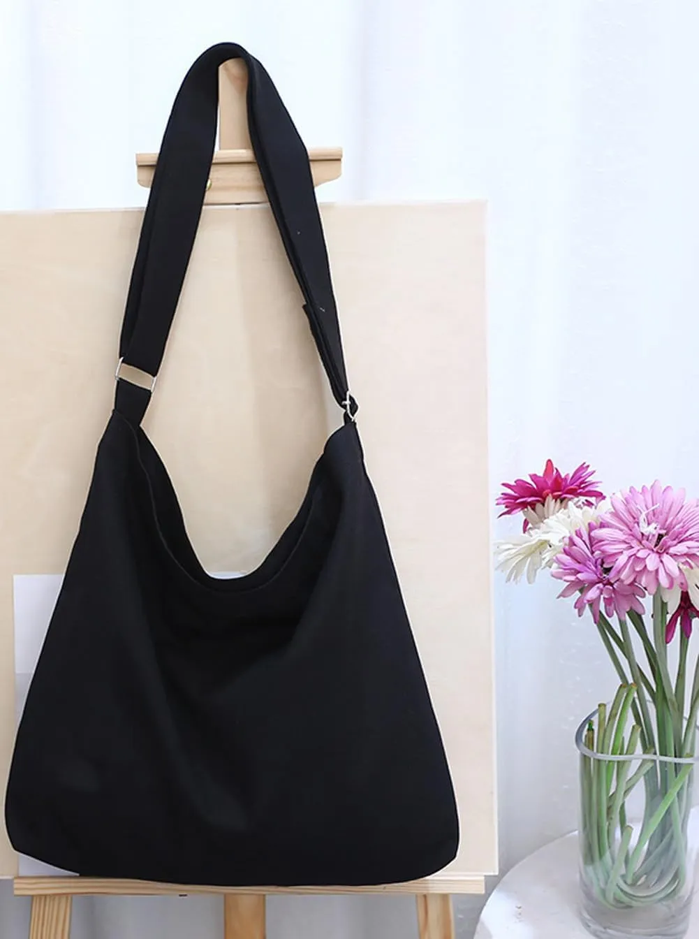 Covelin Women's Large Canvas Shoulder Bag Hobo Tote Handbag Casual Purse