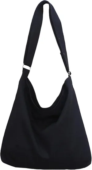Covelin Women's Large Canvas Shoulder Bag Hobo Tote Handbag Casual Purse