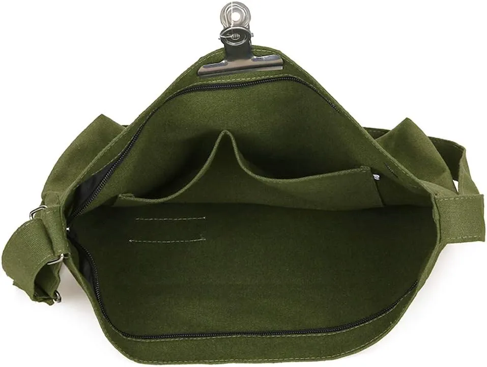 Covelin Women's Retro Large Size Canvas Shoulder Bag Hobo Crossbody Handbag Casual Tote