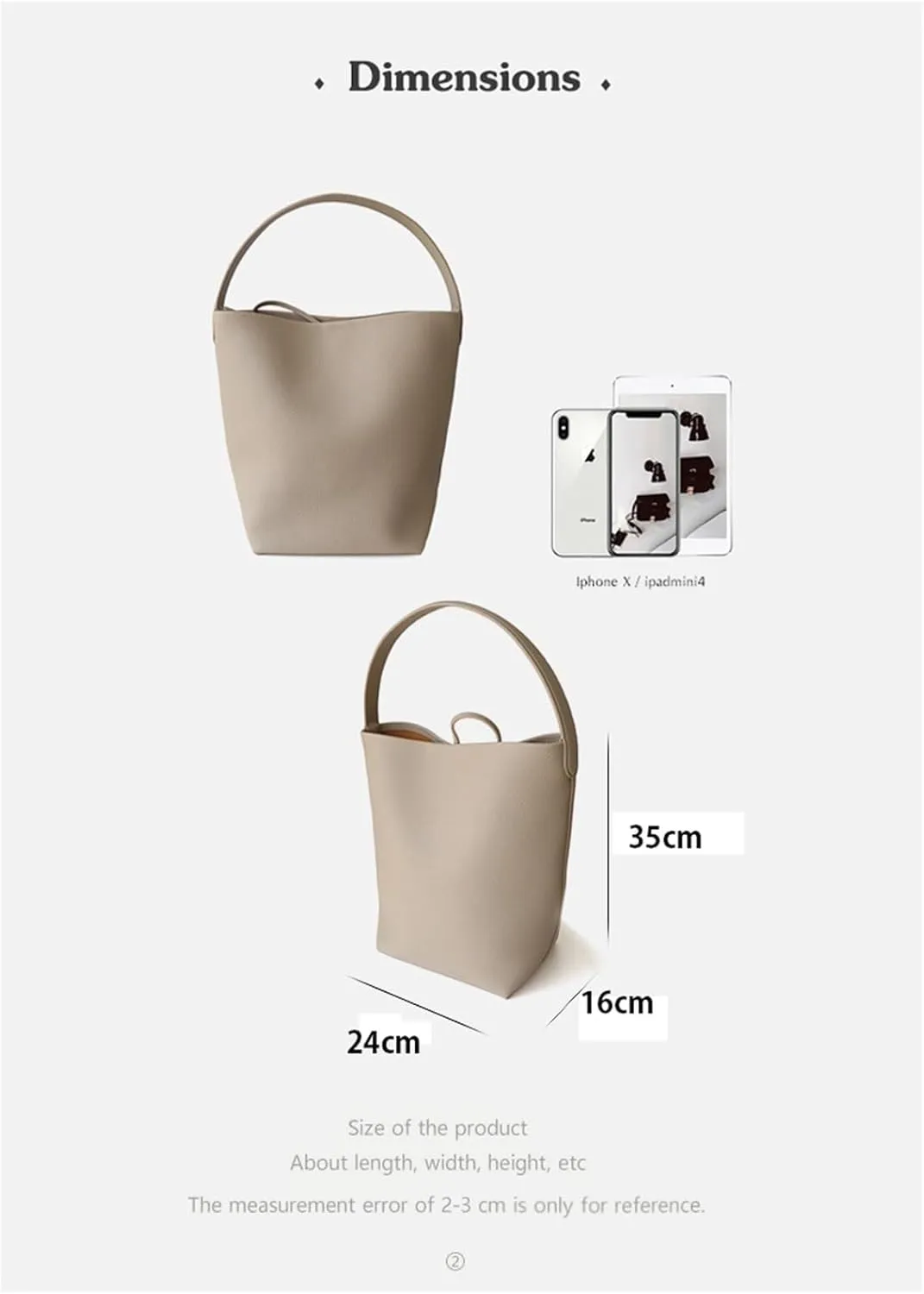 Cowhide Bucket Bag Large Capacity One Shoulder Genuine Leather Tote Bag Crossbody Bag Handbag(01)