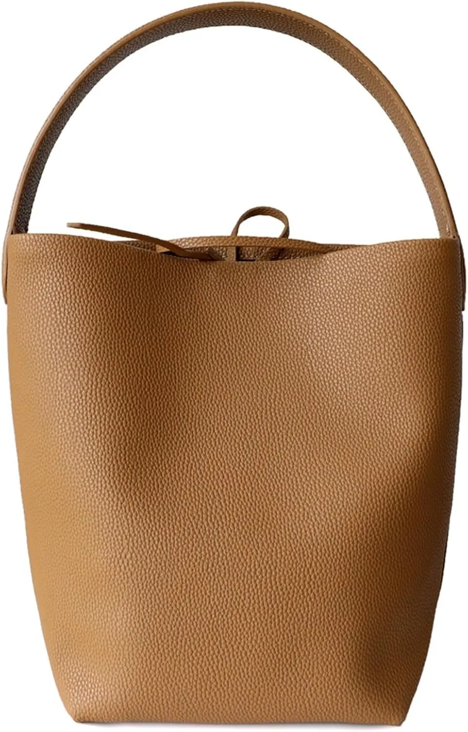 Cowhide Bucket Bag Large Capacity One Shoulder Genuine Leather Tote Bag Crossbody Bag Handbag(01)