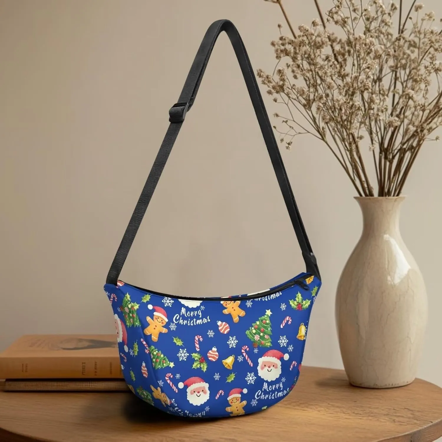 Crescent Moon Bag with Adjustable Shoulder Strap for Women Men Daily Use