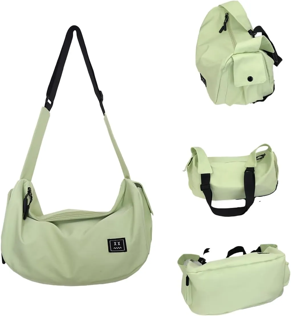 Crossbody Backpack for Men Women, Large Capacity Sports and Fitness Storage Shoulder Bag,Shoulder Adjustable