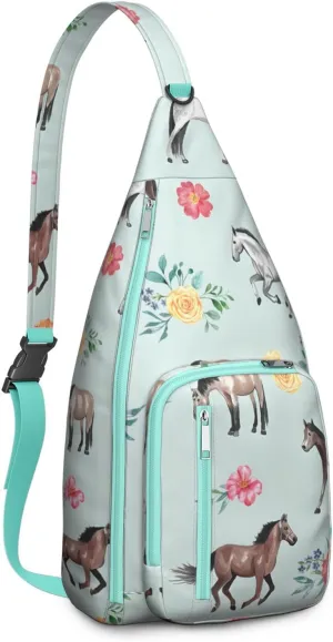 Crossbody Bag Daypack for Women Men Lightweight Waterproof Sling Bag Backpack Hiking Cycling