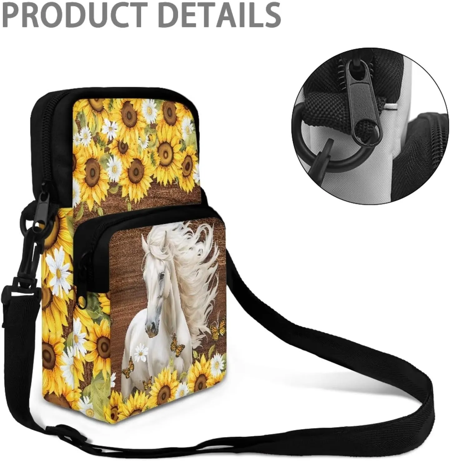 Crossbody Bag for Women and Men Travel Work Sports Messenger Purse