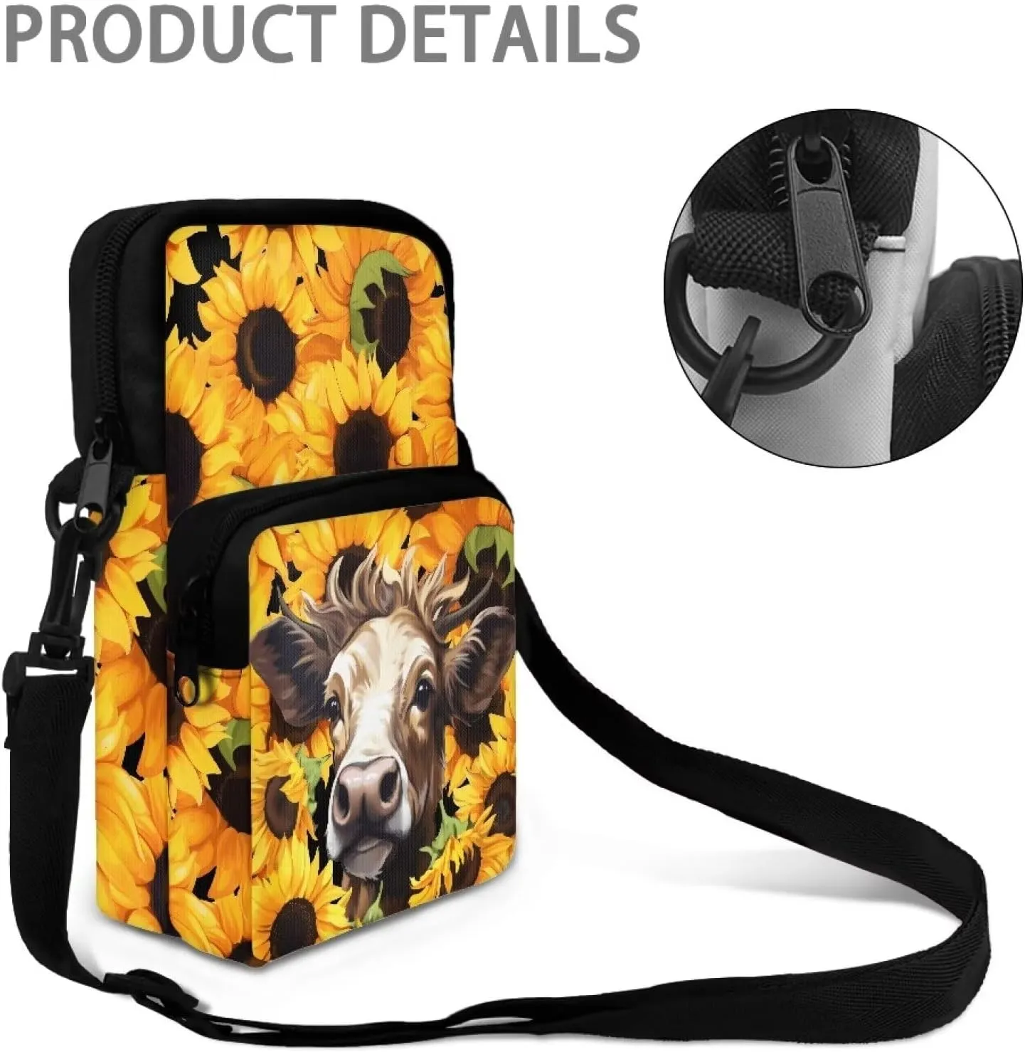 Crossbody Bag for Women and Men Travel Work Sports Messenger Purse