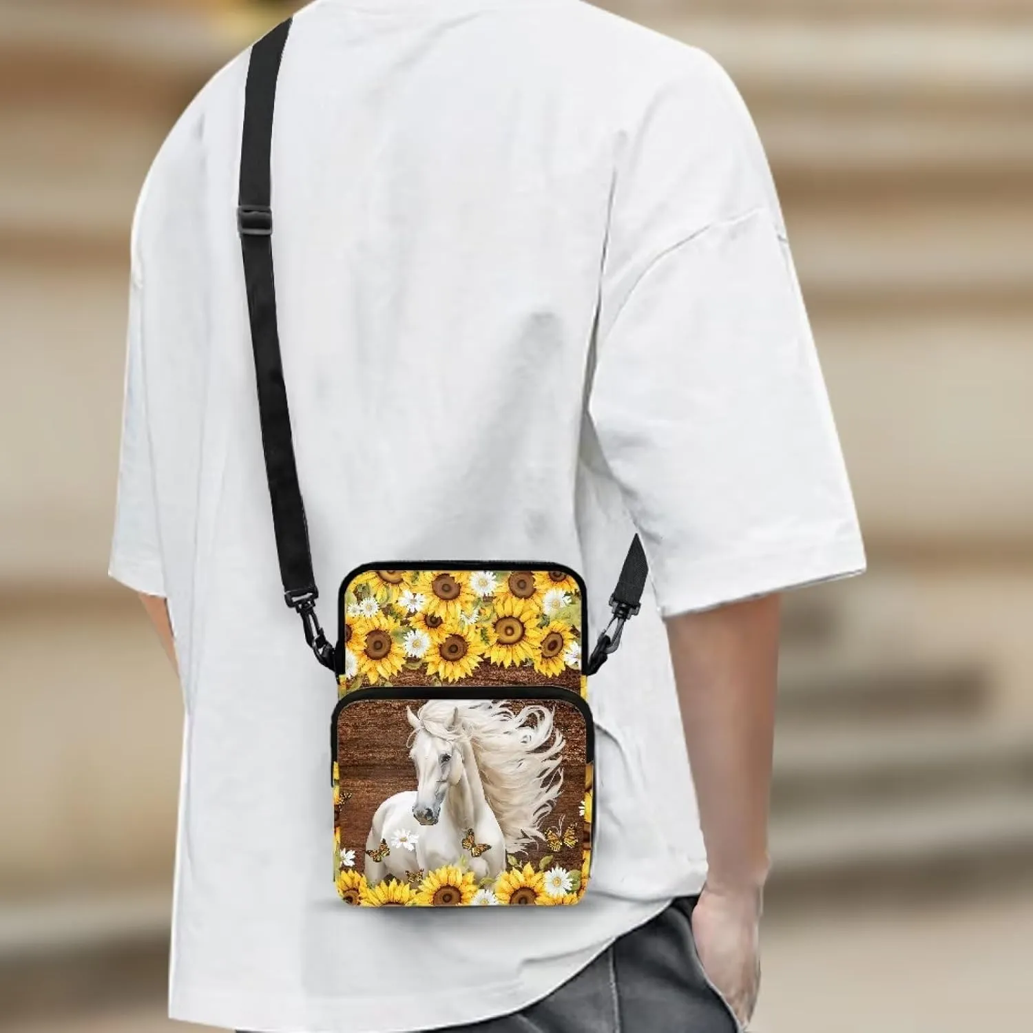 Crossbody Bag for Women and Men Travel Work Sports Messenger Purse
