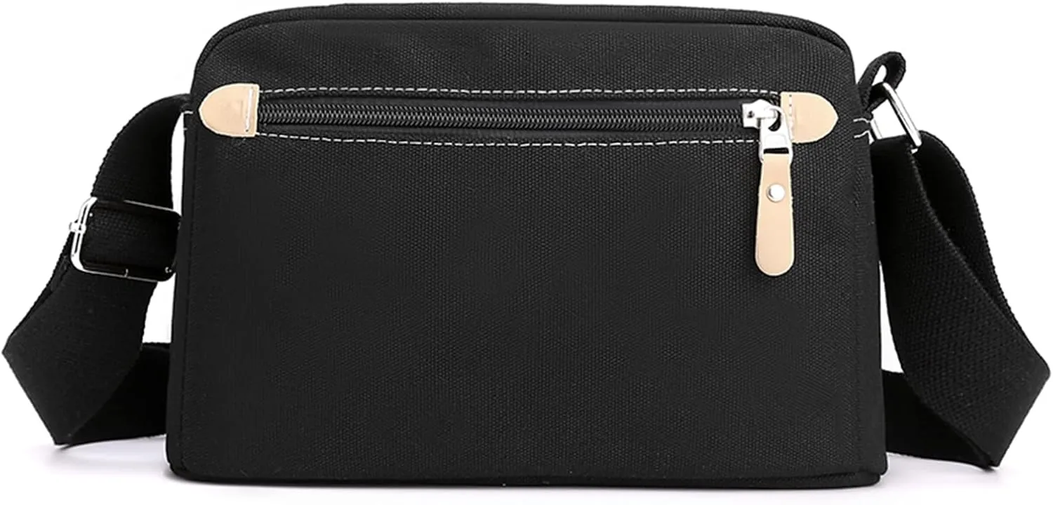 Crossbody Bag for Women Small Canvas Lightweight Casual Purses for Travel Daily