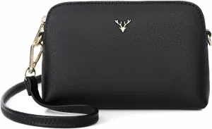 Crossbody Bag for Women, Vegan Leather Women Crossbody Purse Small Shoulder Handbags, Ladies Wristlet Clutch