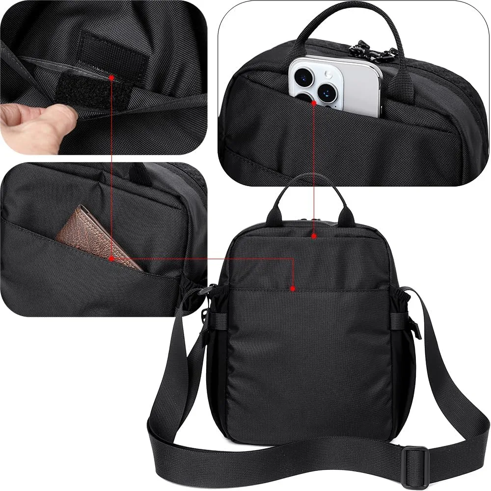 Crossbody Bag sports outdoor shoulder bag Unisex Messenger Bag 10.2‘’×7.8‘’×3.5‘’ small Lightweight sports travel bag