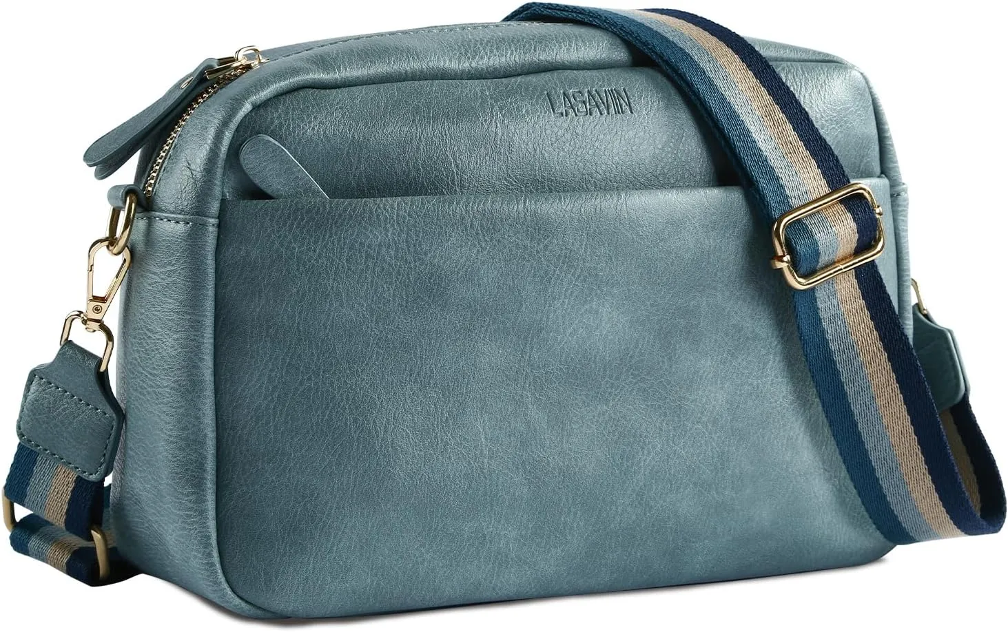 Crossbody Bags for Women, Fashion Large Size Vegan Leather Purse Shoulder Handbag with Adjustable Wide Strap
