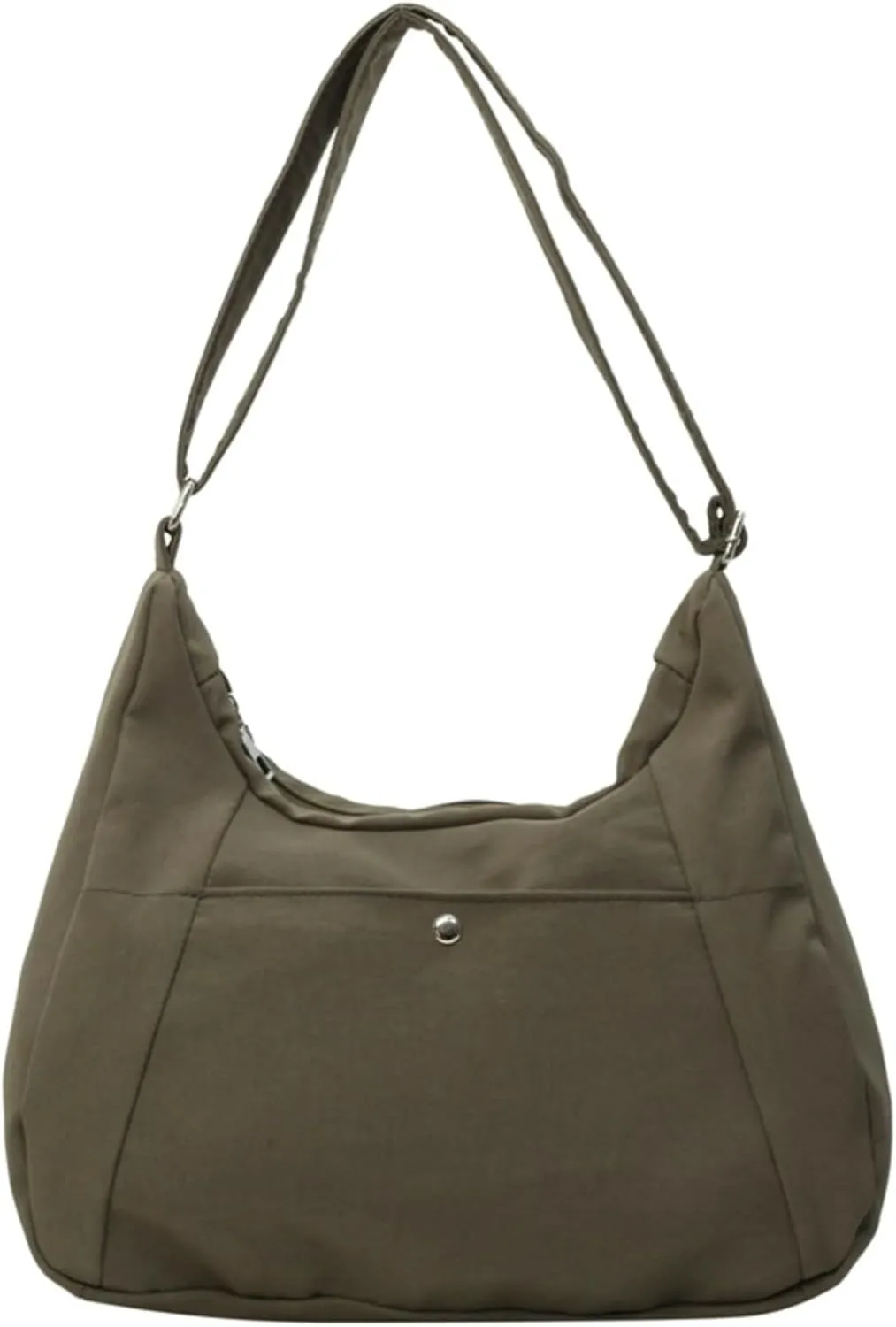 Crossbody Bags For Women with Adjustable Strap Nylon Canvas Shoulder Bag Lightweight Casual Handbags New Zipper Purse Large (Green)