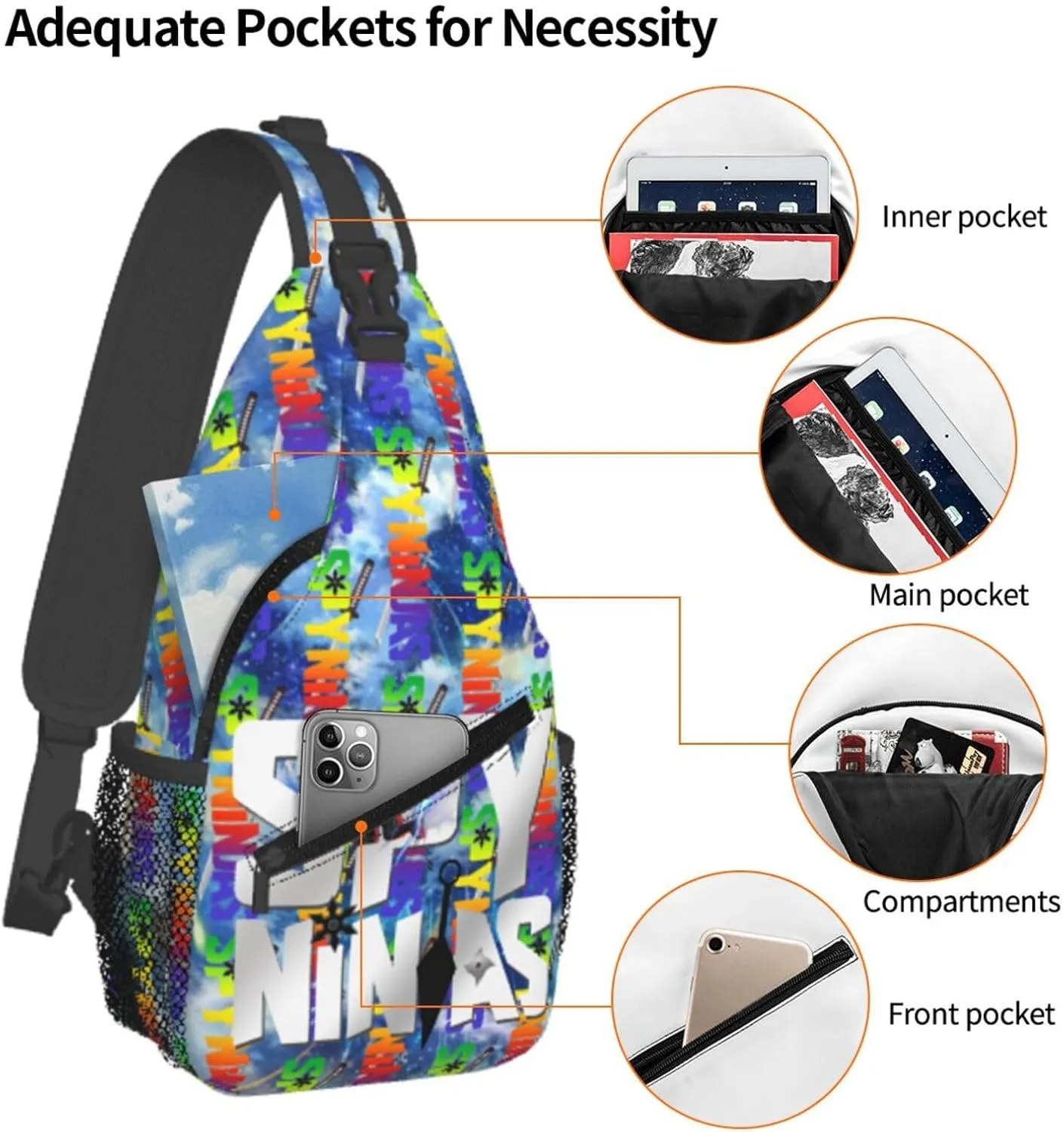 Crossbody Chest Bag Shoulder Convenience Bag With Small Change Wallet Travel