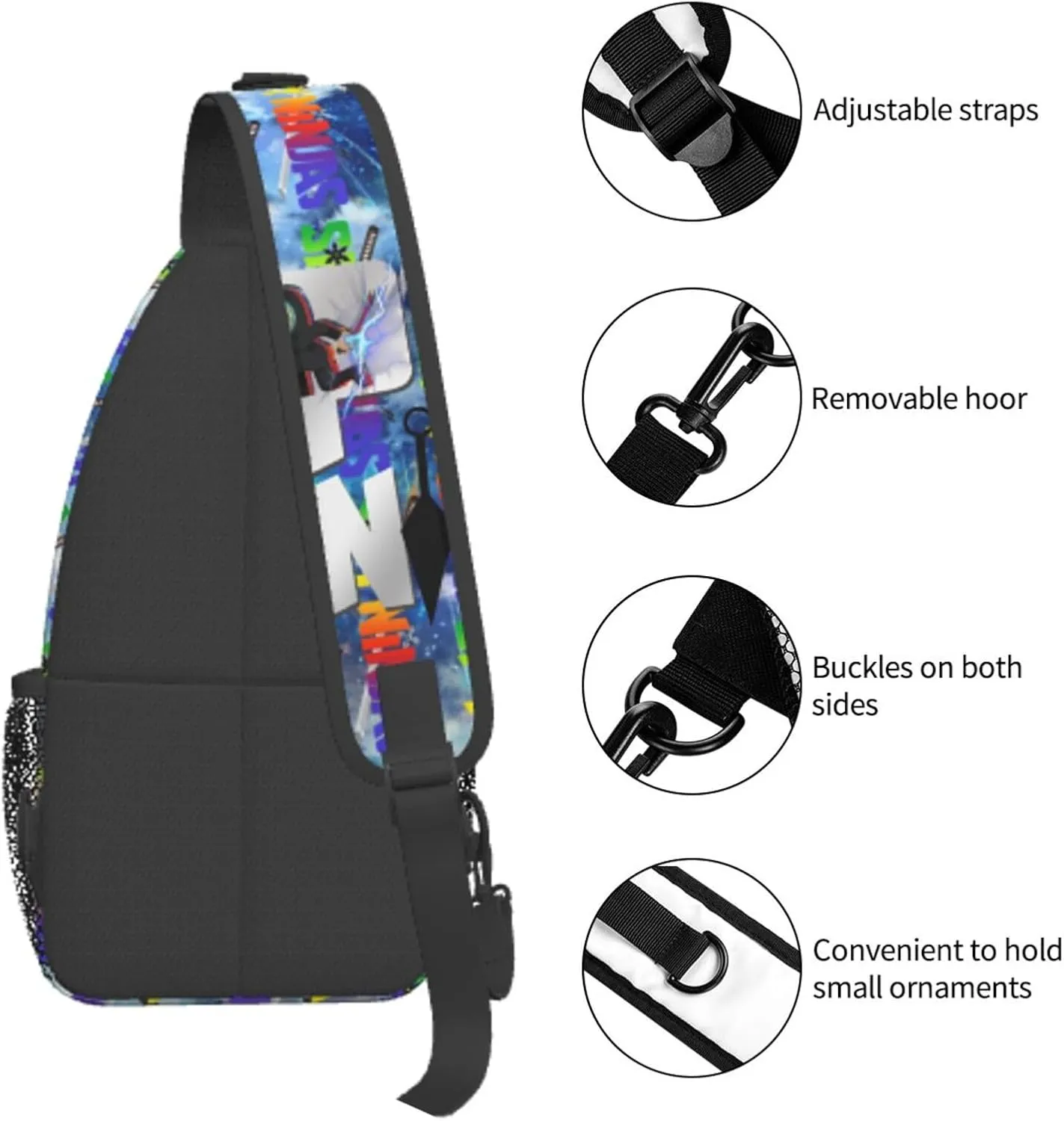 Crossbody Chest Bag Shoulder Convenience Bag With Small Change Wallet Travel