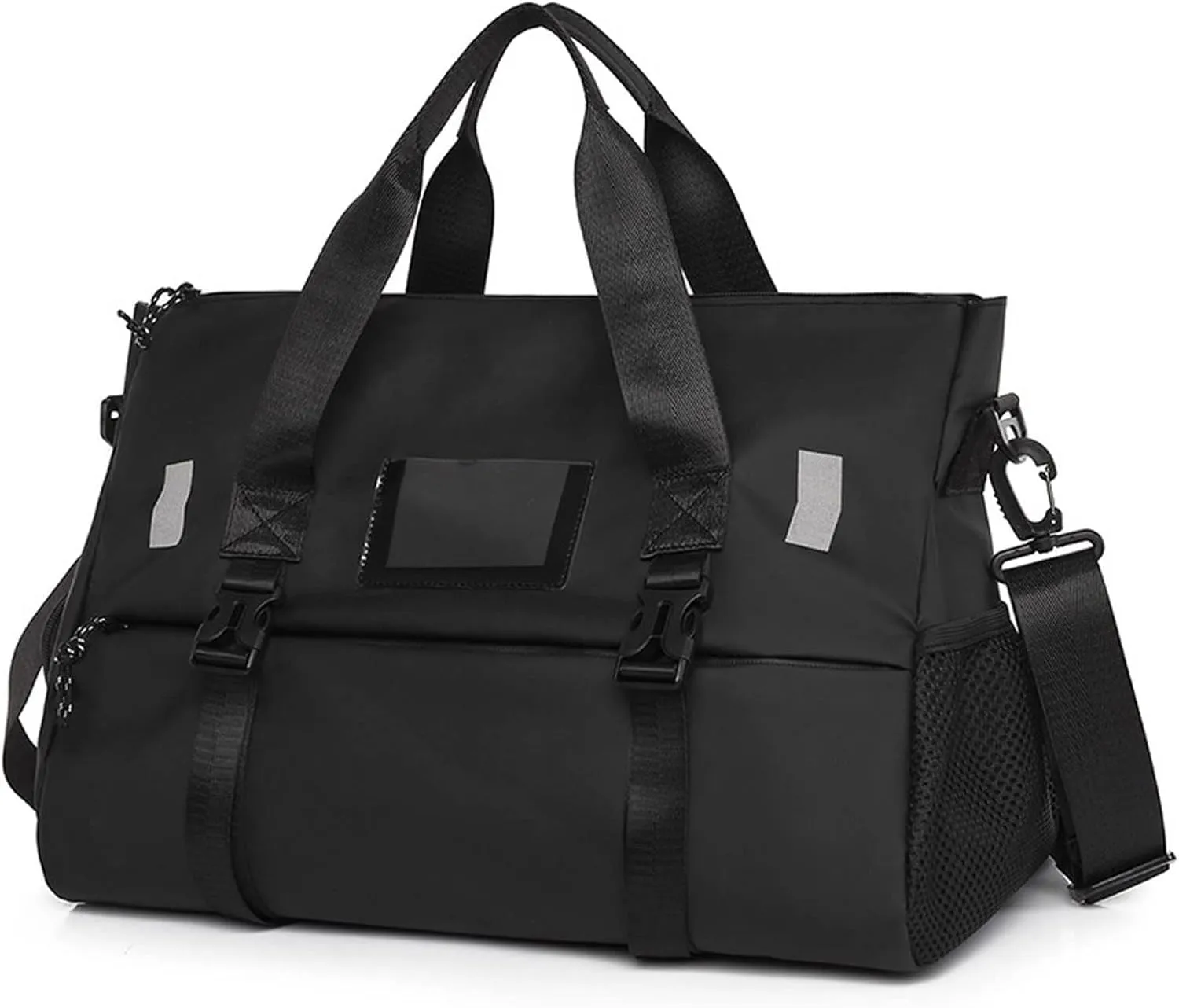 Crossbody men Multifunction Sports Fitness Gym Yoga Bag Big Travel Duffle Handbag For Women Weekend Traveling (Black)