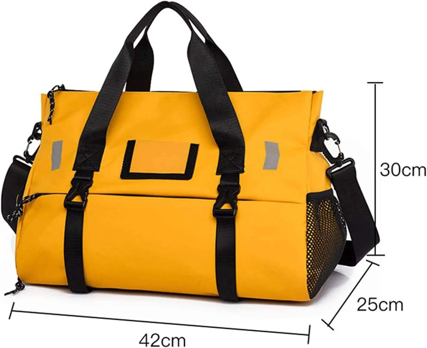 Crossbody men Multifunction Sports Fitness Gym Yoga Bag Big Travel Duffle Handbag For Women Weekend Traveling (Grey)