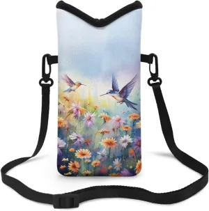 Crossbody Phone Bag Waterproof Mini Cellphone Purse Bag with Adjustable Strap Fits Most Smartphones, 8'' x 4''