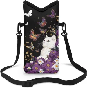 Crossbody Phone Bag Waterproof Mini Cellphone Purse Bag with Adjustable Strap Fits Most Smartphones, 8'' x 4''