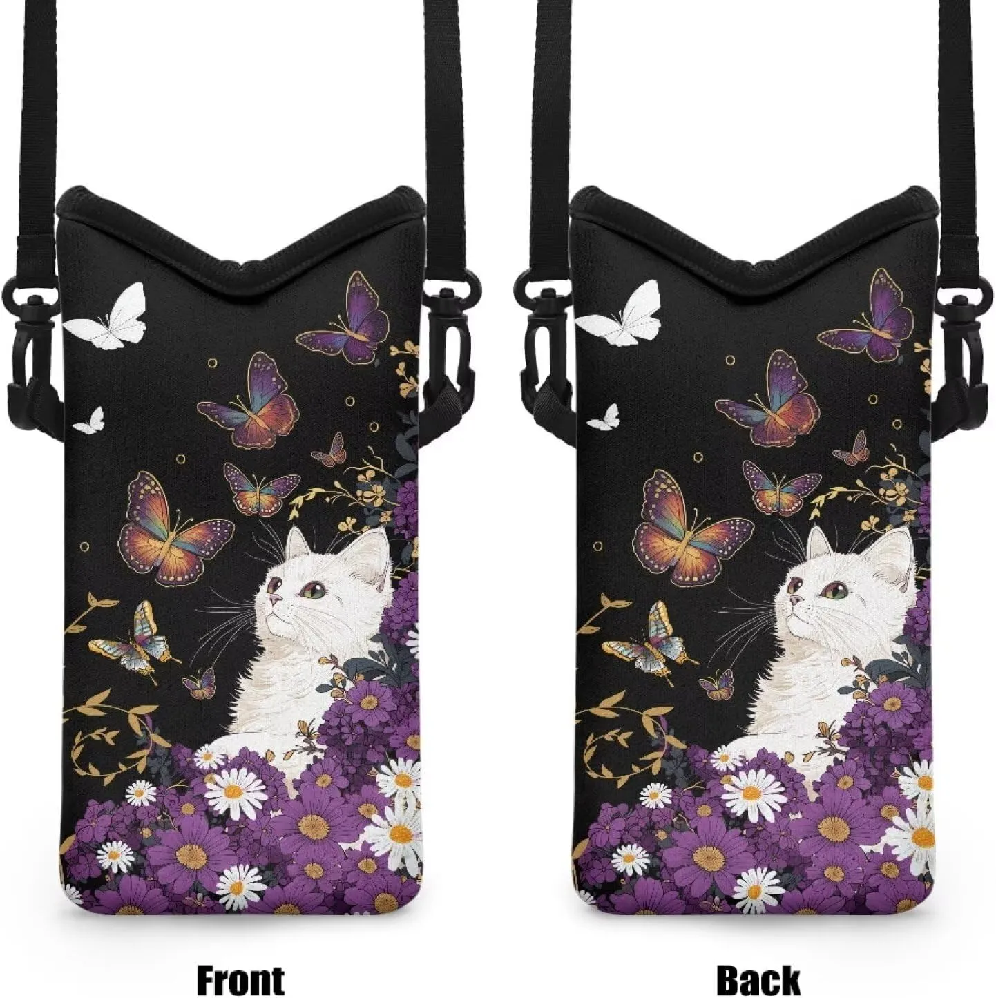 Crossbody Phone Bag Waterproof Mini Cellphone Purse Bag with Adjustable Strap Fits Most Smartphones, 8'' x 4''