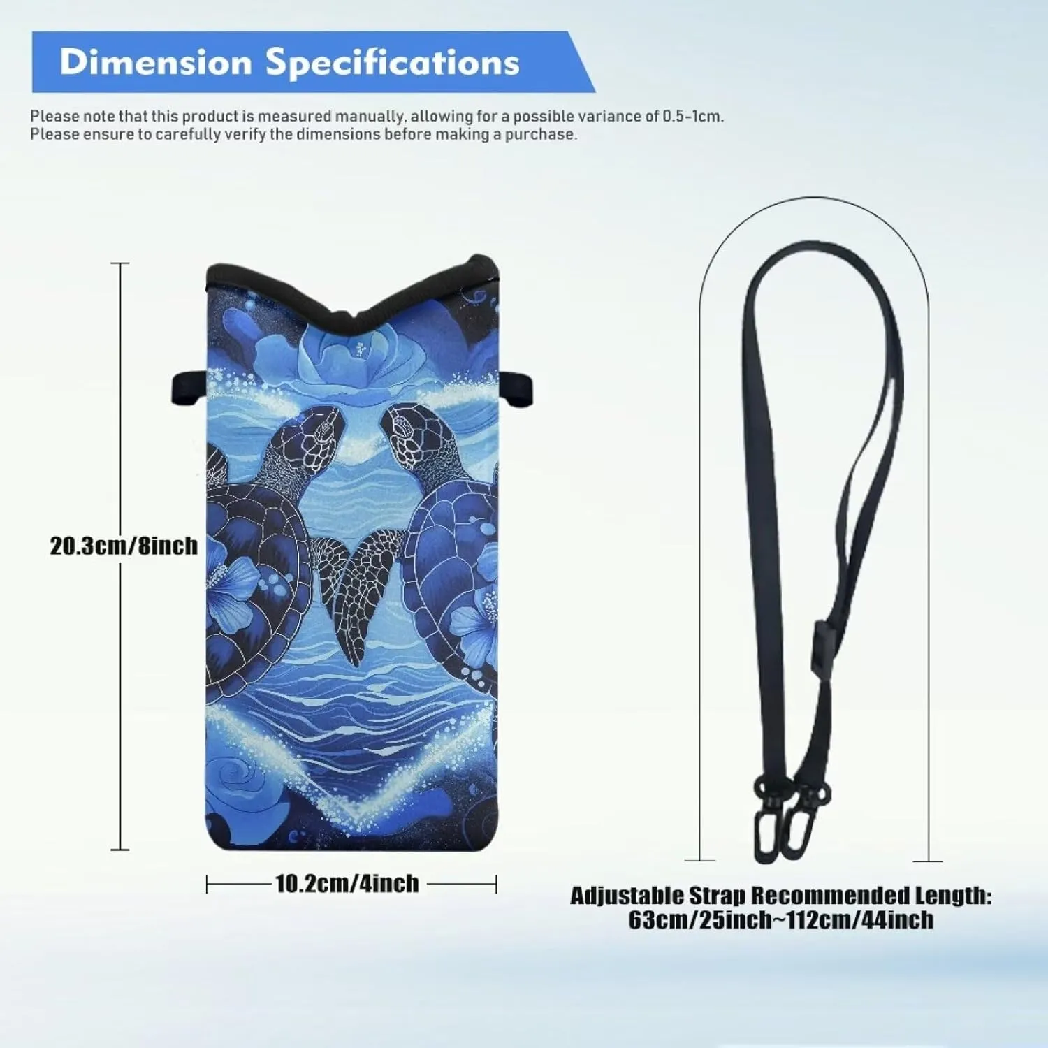Crossbody Phone Bag Waterproof Mini Cellphone Purse Bag with Adjustable Strap Fits Most Smartphones, 8'' x 4''