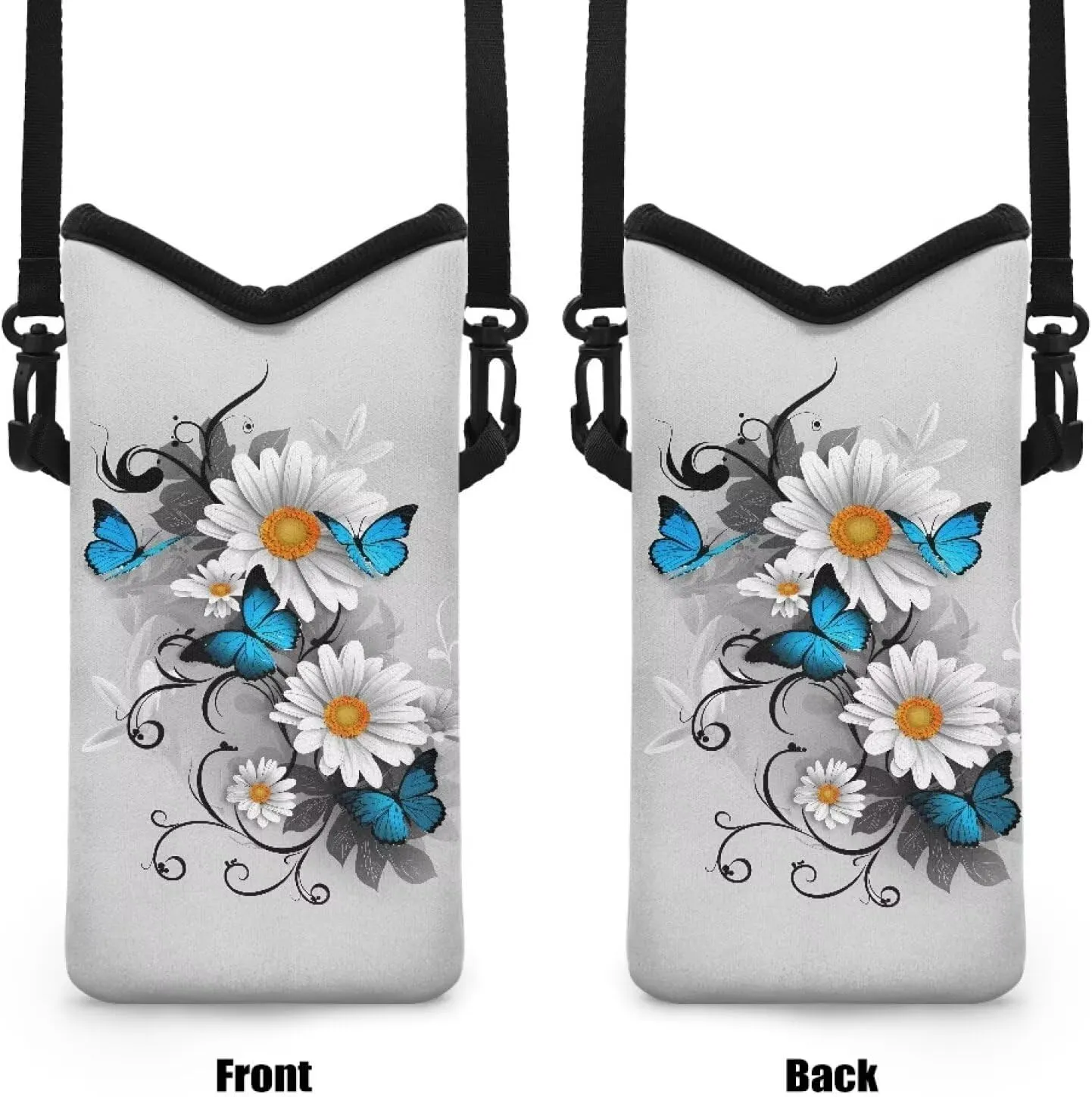 Crossbody Phone Bag Waterproof Mini Cellphone Purse Bag with Adjustable Strap Fits Most Smartphones, 8'' x 4''