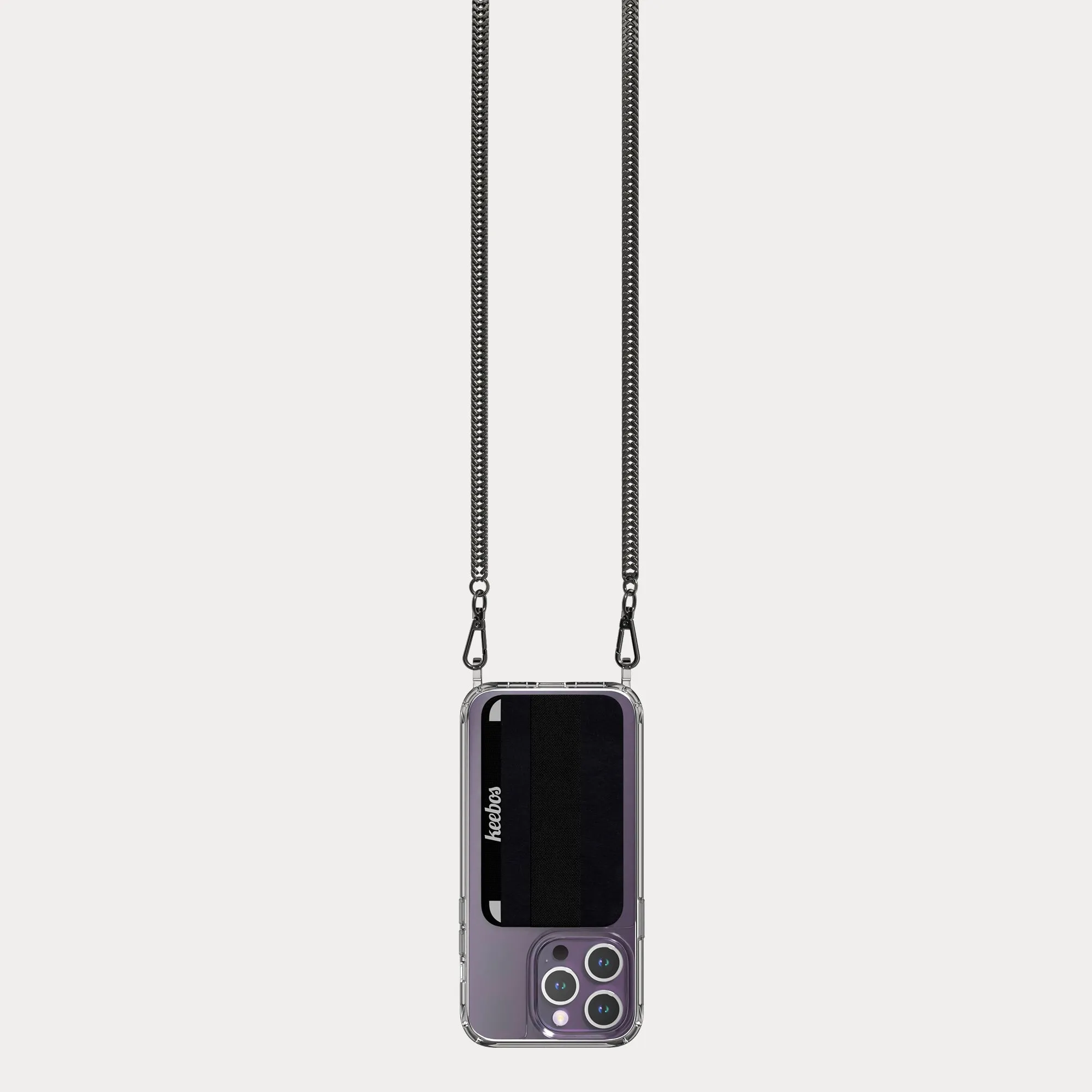 Crossbody Phone Case - Royal (Onyx Chain)