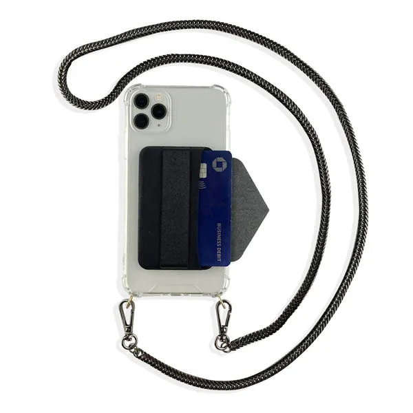 Crossbody Phone Case - Royal (Onyx Chain)