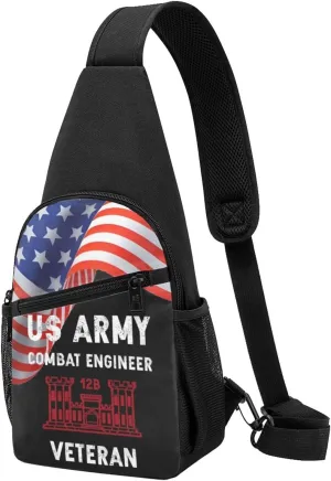 Crossbody Shoulder Chest Bag Army Combat Engineer Fashion One-Shoulder