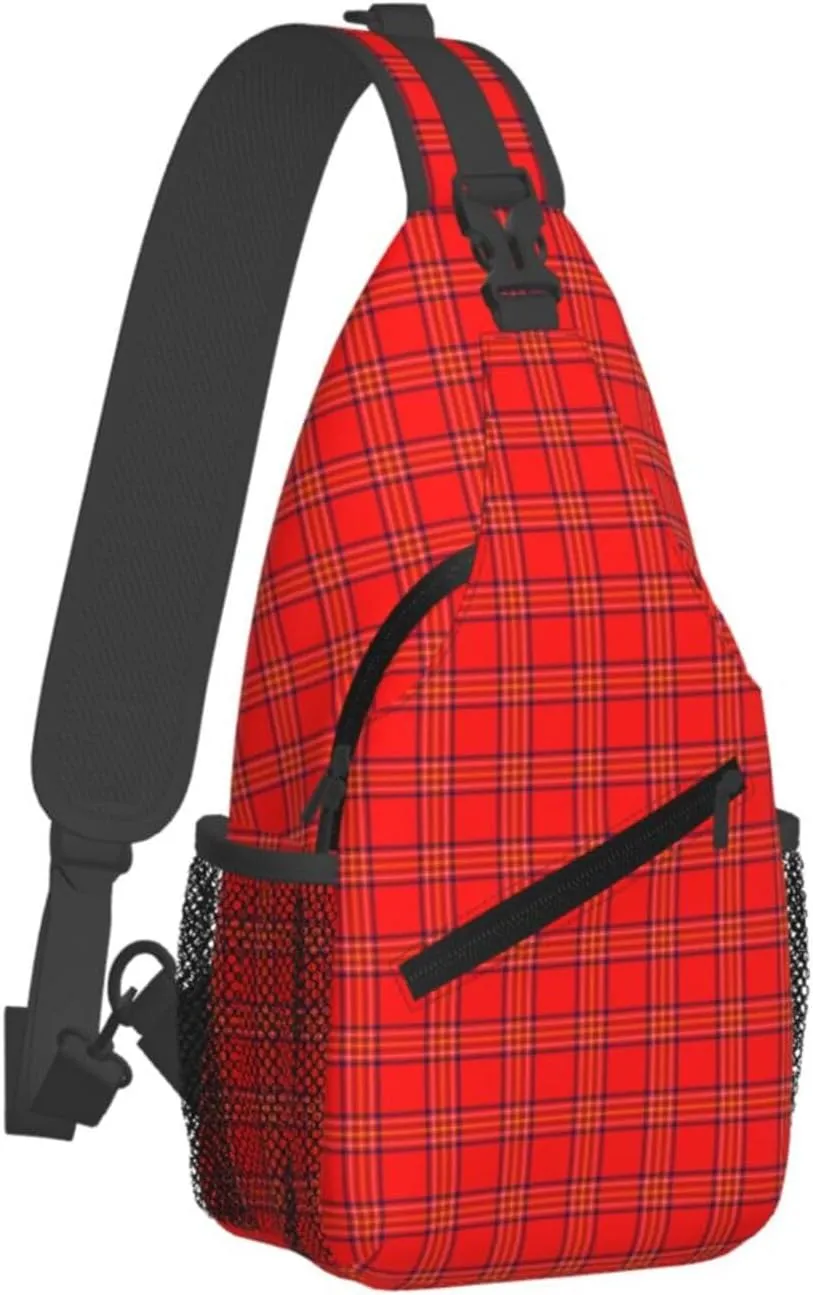 Crossbody Sling Backpack Clan Burnett of Leys Tartan Shoulder Chest Bag Daypack for Traveling Sport