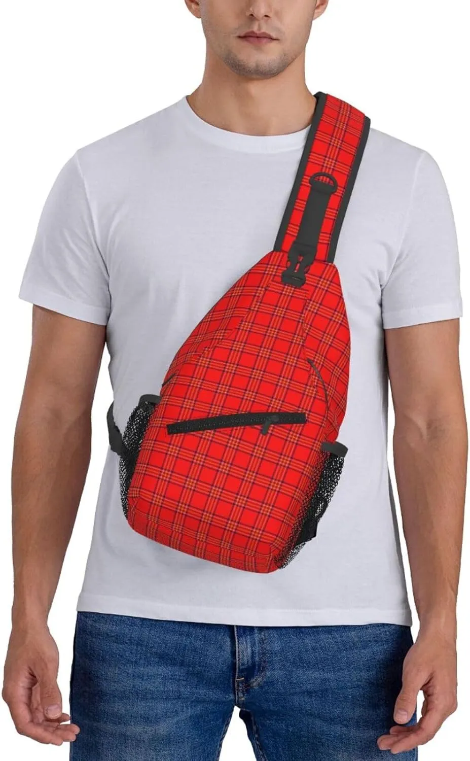 Crossbody Sling Backpack Clan Burnett of Leys Tartan Shoulder Chest Bag Daypack for Traveling Sport