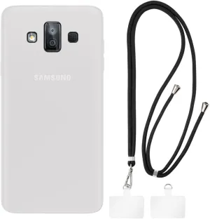 Crossbody/Neck Strap TPU Phone Case Combo Compatible with Samsung Galaxy J7 Duo, Shockproof Protective Cover with Adjustable Lanyard